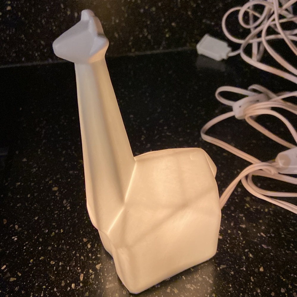 Restoration Hardware origami giraffe nightlight